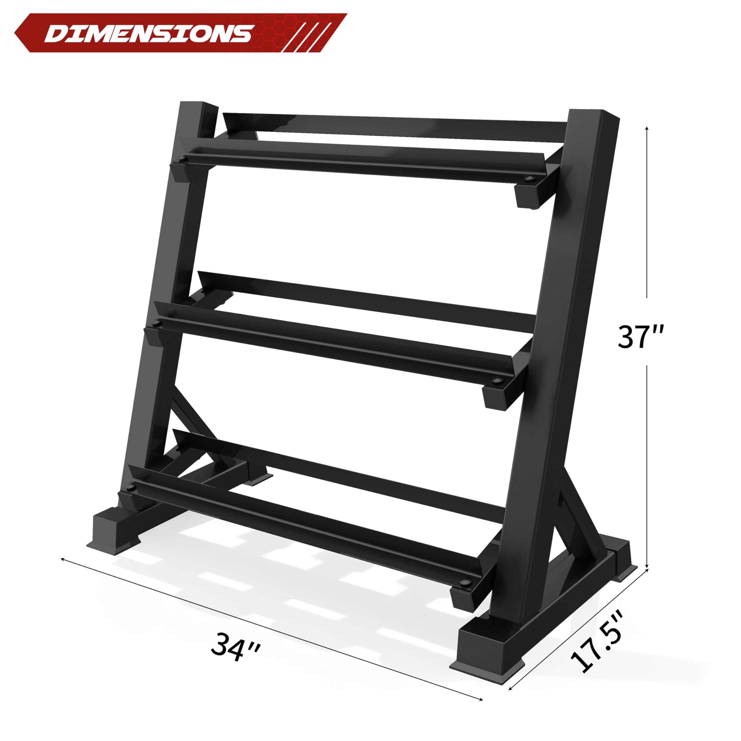 Amazon.co.jp: Zlinke 3段ダンベルラック マルチレベルウェイト